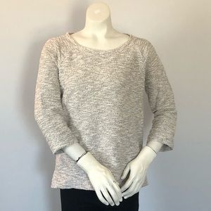 5/$25 Lou & Grey beige gold 3/4 sleeve sweater